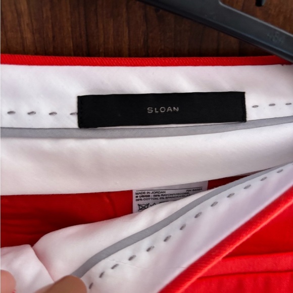 Banana Republic Size 8S Vibrant Red Women's Pants Ankle Length - Picture 6 of 14